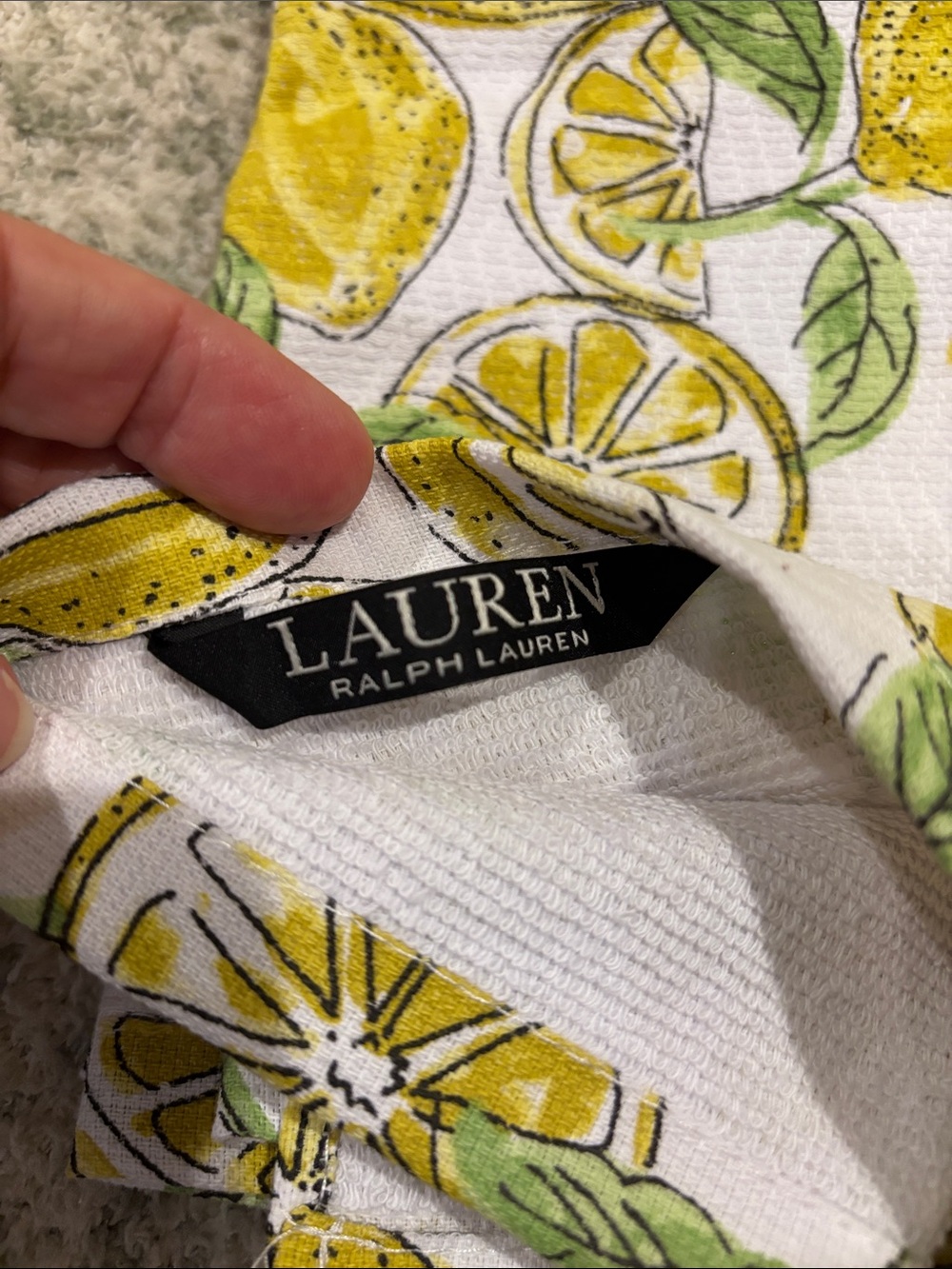 Lauren Ralph Lauren Lemon Kitchen Towels Set of 2 NWT Cotton 17x28” - Picture 11 of 16